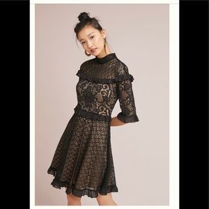 Stunning Monique Lhuillier Nuit Ruffled Dress